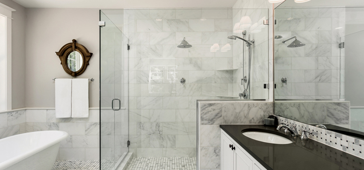 bathroom shower door installation in Yucca Valley